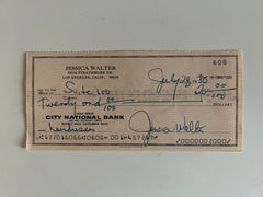 Jessica Walter signed check