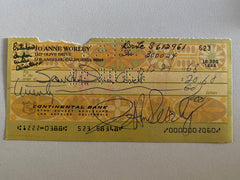 JoAnne Worley signed check