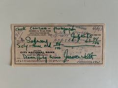 Jessica Walter signed check