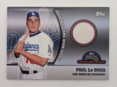 Paul Lo Duca Baseball Trading Card with Game Used Jersey Swatch - Topps Game Worn Jersey Collection #52 2005