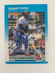 Ruppert Jones signed baseball card - Sports card