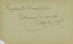 Enrico Caruso signature cut