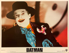Michael Keaton, Jack Nicholson, and Kim Basinger "Batman" original Lobby Card