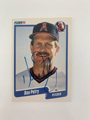 Dan Petry signed baseball card - Sports card