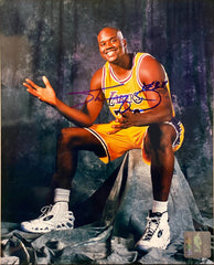 Shaq signed "LA Lakers" photo