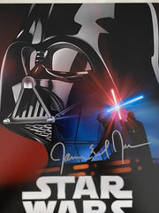 Star Wars Darth Vader James Earl Jones signed movie photo