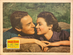 Randolph Scott and Gene Tierney "Belle Starr" original Lobby Card