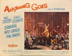Bing Crosby, Donald O'Connor, Zizi Jeanmaire, and Mitzi Gaynor "Anything Goes" original lobby card