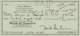 David Hedison signed check