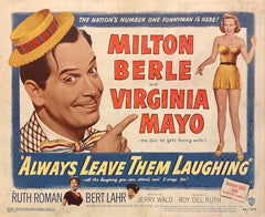 Milton Berle and Virginia Mayo "Always Leave Them Laughing" Lobby Card