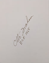 NFL Hall Of Famer Otto Graham Autograph