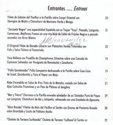 MLB Star Livan Hernandez signed menu