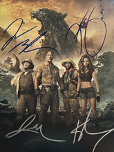 Jumanji: Welcome to the Jungle cast signed movie photo