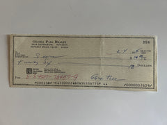 Gloria Pall signed check