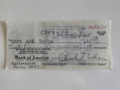 Arch Oboler signed check