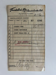 Desi Arnaz signed receipt