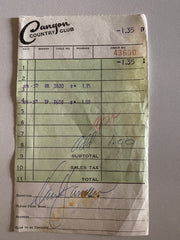 David Janssen signed check