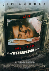 The Truman Show 1998 double-sided original teaser bus shelter poster