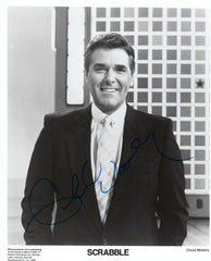 Scrabble Chuck Woolery signed photo