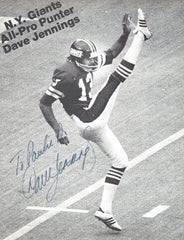 Dave Jennings signed magazine photo