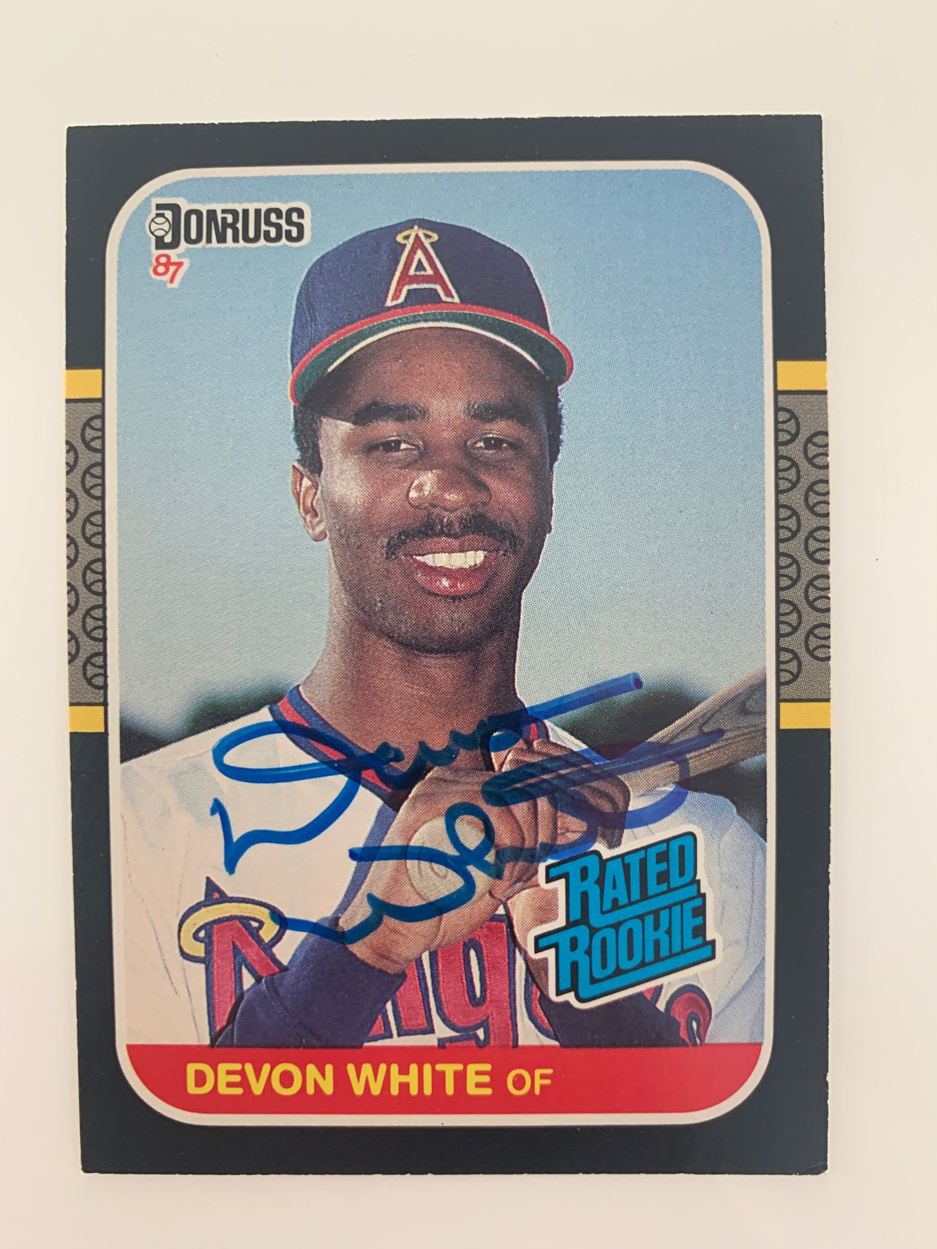 Devon White signed baseball card - Sports card