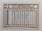 Don Robinson Signed Baseball Trading Card - Topps #373 1992