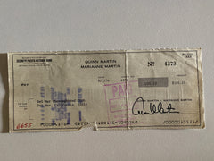 Quinn Martin signed check