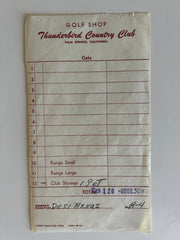 Desi Arnaz signed receipt
