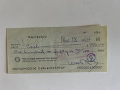 Walt Kelly signed check
