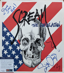 Scream The Compilation Signed Album Cover - PSA Authenticated signed by Steven Perkins