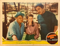 Wallace Beery and Marjorie Main "Barnacle Bill" original Lobby Card