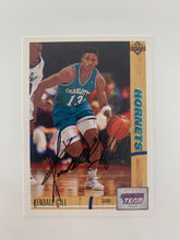 Kendall Gill signed basketball card - Sports card