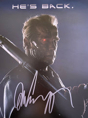 Terminator Genisys Arnold Schwarzenegger signed movie photo. GFA Authenticated