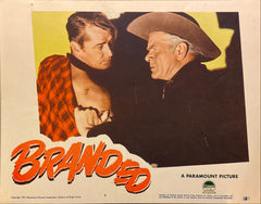Alan Ladd, Mona Freeman, Charles Bickford "Branded" original Lobby Card