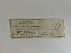 Gloria Pall signed check