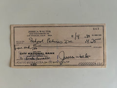 Jessica Walter signed check