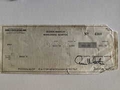 Quinn Martin signed check