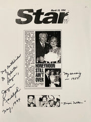 The Honeymooners Joyce Randolph signed paper