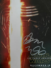 Star Wars: The Force Awakens Adam Driver signed movie photo