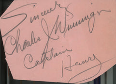 Three Smart Girls Charles Winninger signature cut