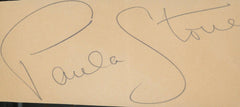 Hopalong Cassidy's Paula Stone signature cut