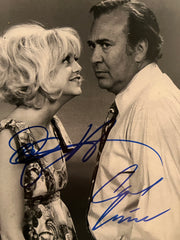Laugh In Carl Reiner and Goldie Hawn signed photo