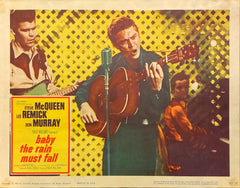 Steve McQueen, Lee Remick, and Don Murray "Baby the Rain Must Fall" original Lobby Card