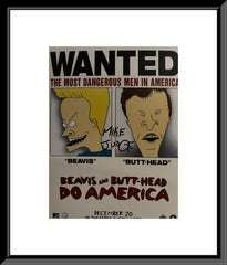 Beavis and Butthead Mike Judge signed photo