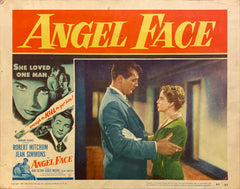 Robert Mitchum and Jean Simmons "Angel Face" original lobby card