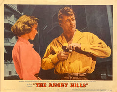 Robert Mitchum and Stanley Baker "The Angry Hills" original lobby card