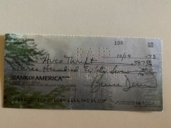 Bruce Dern signed check