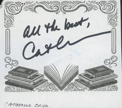 Catherine Crier signed bookplate