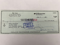 Mel Torme signed check