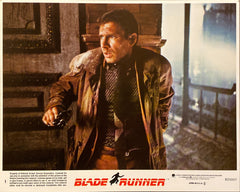 Harrison Ford, Rutger Hauer, and Sean Young "Blade Runner" original mini Lobby Card